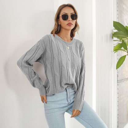 Le Pull Tricoté à Manches Longues