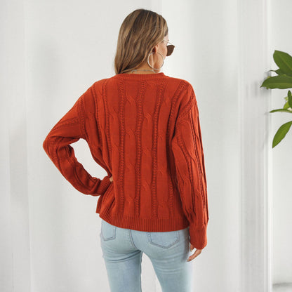 Le Pull Tricoté à Manches Longues