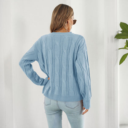 Le Pull Tricoté à Manches Longues