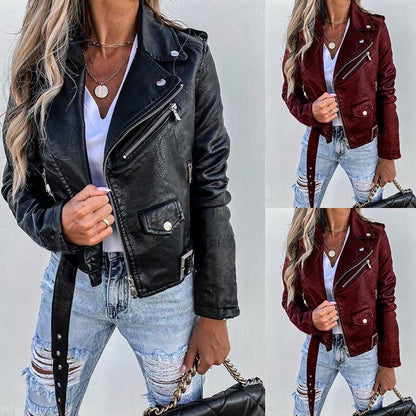 Veste en cuir PU